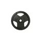 Obciążenie żeliwne inSPORTline Hamerton Black 1,25 kg ∙ otwór 30 mm ∙ praktyczne uchwyty ∙ odporna powłoka