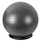 Piłka gimnastyczna inSPORTline Stretch Ball 65 cm ∙ z podstawą BallBase ∙ wypustki masujące ∙ nośność 200 kg ∙ piktogramy ćwiczeń - mus mokka - Czarny