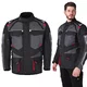 Męska kurtka motocyklowa W-TEC Burdys Evo - Czarno-szaro-czerwony