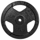 Obciążenie żeliwne inSPORTline Hamerton Black 25 kg ∙ otwór 30 mm ∙ praktyczne uchwyty ∙ odporna powłoka