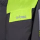 Kurtka przeciwdeszczowa na motocykl W-TEC Igava ∙ oddychająca podszewka mesh ∙ zabezpieczony suwak ∙ wysoka widoczność - czarny-fluo zielony