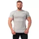 Męska koszulka T-shirt Nebbia Minimalist Logo 291 - Biały - Jasnoszary