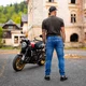 Buty motocyklowe męskie W-TEC Milwook ∙ skóra zamszowa ∙ membrana wodoodporna ∙ ochrona kostek ∙ oddychające