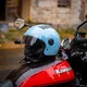 Kask motocyklowy otwarty W-TEC Baraldo Celeste ∙ uchylny wizjer ∙ zapięcie mikrometryczne ∙ wyjmowana wyściółka ∙ homologacja