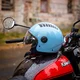 Kask motocyklowy otwarty W-TEC Baraldo Celeste ∙ uchylny wizjer ∙ zapięcie mikrometryczne ∙ wyjmowana wyściółka ∙ homologacja