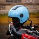 Kask motocyklowy otwarty W-TEC Baraldo Celeste ∙ uchylny wizjer ∙ zapięcie mikrometryczne ∙ wyjmowana wyściółka ∙ homologacja