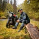 Kurtka motocyklowa W-TEC Modock ∙ trójwarstwowa ∙ wypinana podpinka ∙ membrana wodoodporna ∙ ochraniacze CE ∙ wentylacja AirVent - czarno-niebiesko-fluo-żółty