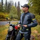 Kurtka motocyklowa W-TEC Modock ∙ trójwarstwowa ∙ wypinana podpinka ∙ membrana wodoodporna ∙ ochraniacze CE ∙ wentylacja AirVent - czarno-niebiesko-fluo-żółty