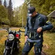 Kurtka motocyklowa W-TEC Modock ∙ trójwarstwowa ∙ wypinana podpinka ∙ membrana wodoodporna ∙ ochraniacze CE ∙ wentylacja AirVent - czarno-niebiesko-fluo-żółty