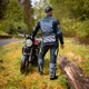 Kurtka motocyklowa W-TEC Modock ∙ trójwarstwowa ∙ wypinana podpinka ∙ membrana wodoodporna ∙ ochraniacze CE ∙ wentylacja AirVent - czarno-niebiesko-fluo-żółty