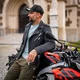 Męska skórzana kurtka motocyklowa W-TEC Brineo - Matt.czarny