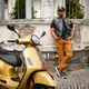 Spodnie motocyklowe męskie jeansy W-TEC Wallbridge Caramel - karmel