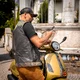 Skórzana kamizelka motocyklowa W-TEC Black Heart Regimento - ciemnoszary-kamuflaż