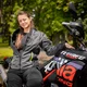 Damska letnia kurtka motocyklowa W-TEC Jelsa - szaro-fluo