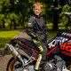 Regulowane dziecięce spodnie motocyklowe W-TEC Pinapoco ∙ ochraniacze kolan EN 1621-1 ∙ wentylacja mesh∙ odblaski ∙ zamek do kurtki