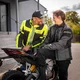 Damska kurtka motocyklowa W-TEC Barbata - czarno-szaro-różowy