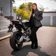 Damska kurtka motocyklowa W-TEC Barbata - czarno-szaro-różowy