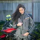 Damska turystyczna kurtka motocyklowa W-TEC Smackton Lady - Szary pomarańczowy