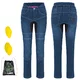 Damskie jeansy motocyklowe W-TEC Biterillo Lady ∙ aramid ∙ ochraniacze ∙ wentylacja ud ∙ wysoki stan ∙ elastyczne panele - Niebieski