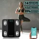 Inteligentna waga łazienkowa inSPORTline Syncale 20 ∙ smart ∙ 14 wartości ciała ∙ bluetooth ∙ fitdays ∙ nośność 180 kg ∙ szkło hartowane - Czarny