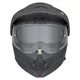 Kask motocyklowy 3w1 W-TEC Neovu ∙ blenda przeciwsłoneczna ∙ daszek demontowalny ∙ wentylacja - Szary