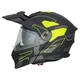Kask motocyklowy szczękowy 3w1 W-TEC Neovu Graphic ∙ blenda przeciwsłoneczna ∙ demontowalny daszek - szaro-czerwono-niebieski