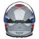 Kask motocyklowy szczękowy 3w1 W-TEC Neovu Graphic ∙ blenda przeciwsłoneczna ∙ demontowalny daszek - szaro-czerwono-niebieski