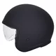Kask motocyklowy otwarty W-TEC Valkorne Noir ∙ blenda przeciwsłoneczna ∙ wysokie bezpieczeństwo ECE ∙ wydajna wentylacja - Czarny matowy