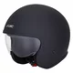 Kask motocyklowy otwarty W-TEC Valkorne Noir ∙ blenda przeciwsłoneczna ∙ wysokie bezpieczeństwo ECE ∙ wydajna wentylacja - Czarny matowy - Czarny matowy