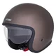 Kask motocyklowy W-TEC Valkorne Marron ∙ homologacja ECE 22.06 ∙ wyjmowana wyściółka ∙ szybkozłączka ∙ do okularów - mocna kawa - mocna kawa