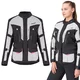 Damska kurtka motocyklowa W-TEC Xenia ∙ ochraniacze CE ∙ klasa A EN 17092 ∙ membrana wodoodporna ∙ podpinka ocieplająca - Czarno-szary - Czarno-szary