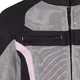 Letnia damska kurtka motocyklowa W-TEC Mirelia ∙ system AirVent ∙ protektory CE ∙ odpinana membrana ∙ elementy odblaskowe Visionight - Czarno-szary