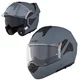 Kask motocyklowy szczękowy W-TEC Sabron P/J ∙ blenda przeciwsłoneczna ∙ system wentylacji ∙ wyjmowana wyściółka - Nardo Grey