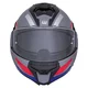 Kask motocyklowy szczękowy W-TEC Zoroz P/J ∙ wizjer pinlock ∙ osłona przeciwsłoneczna ∙ wentylacja - Metaliczny szary