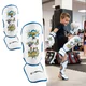 Dziecięce ochraniacze piszczeli inSPORTline Shinzox ∙ ochrona śródstopia ∙ pianka wysokiej gęstości ∙ zapięcie na rzep ∙ do MMA - Biały - Biały