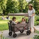 Składany wózek dla dzieci inSPORTline StrollKidz ∙ 2-osobowy ∙ pasy 5-punktowe ∙ nośność 120 kg ∙ daszek ∙ hamulec