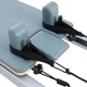 Reformer do pilatesu inSPORTline Oquiler ∙ system sprężynowy ∙ nośność 150 kg ∙ rama aluminiowa ∙ box w zestawie