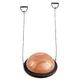 Platforma do balansowania inSPORTline Dome Edge z ekspanderami gumowymi ∙ dwustronna ∙ z ekspanderami gumowymi ∙ regulowana powietrzem - mus czarno-mokka - mus czarno-mokka