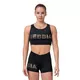 Damski mini top Nebbia Gold Mesh 830 - Czarny - Czarny