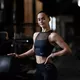 Legginsy damskie z wysokim stanem Nebbia FIT Activewear 443 - Czarny