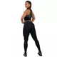 Legginsy damskie z wysokim stanem Nebbia FIT Activewear 443 - Czarny
