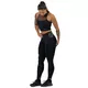 Legginsy damskie z wysokim stanem Nebbia FIT Activewear 443 - Czarny