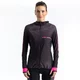 Damska bluzka sportowa rowerowa CRUSSIS CSW-099 - Czarno-różowy