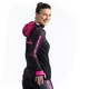 Damska bluzka sportowa rowerowa CRUSSIS CSW-099 - Czarno-różowy