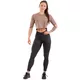Damskie legginsy z wysokim stanem Nebbia Lifting Effect Bubble Butt 587 - Kremowy