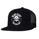 Czapka z daszkiem BLACK HEART Bastard Skull Trucker - Czarny - Czarny