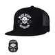 Czapka z daszkiem BLACK HEART Bastard Skull Trucker - Czarny