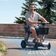 Czterokołowy skuter elektryczny inSPORTline Clis ∙ składany ∙ 10 km/h ∙ zasięg do 40 km - Szary