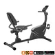 Poziomy Rower Treningowy inSPORTline Varis rehabilitacyjny - Czarny - Czarny