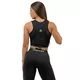 Damski krótki top z wysokim wsparciem Nebbia INTENSE Mesh 842 - Black/Gold